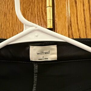 Aritzia Black Leather Pants